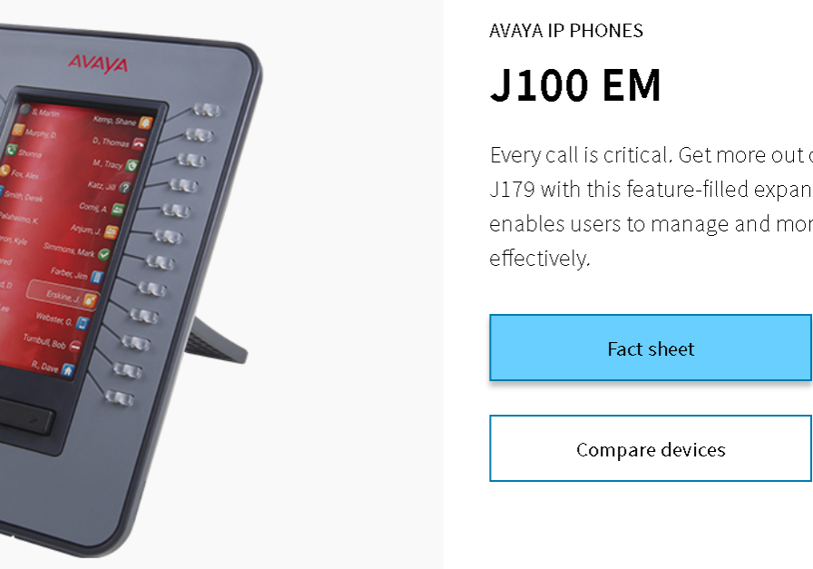 Avaya IP Phone J100 EM