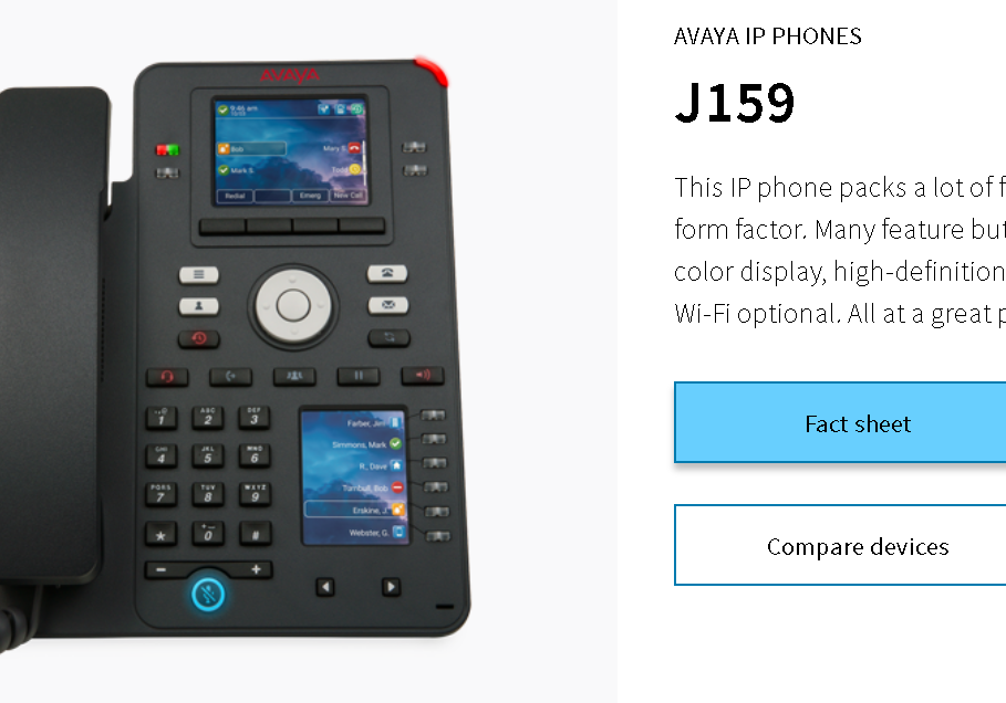 Avaya IP Phone J159